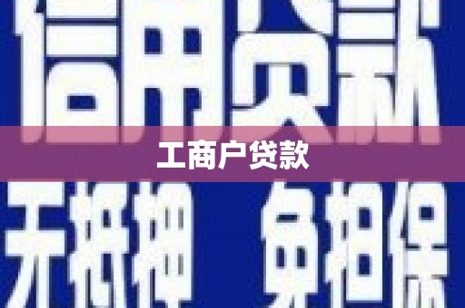 湖西工商户贷款