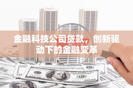 雨花金融科技公司贷款，创新驱动下的金融变革