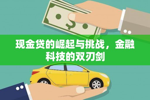 沧县现金贷的崛起与挑战，金融科技的双刃剑