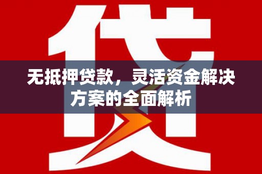 田林无抵押贷款，灵活资金解决方案的全面解析