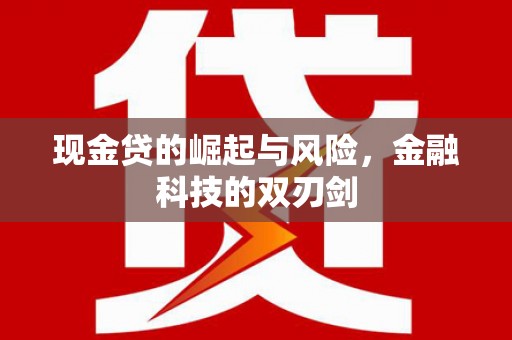 隆回现金贷的崛起与风险，金融科技的双刃剑