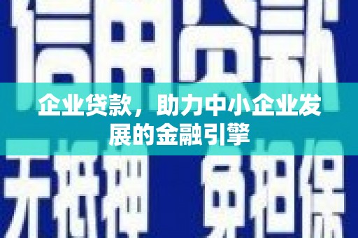 拉孜企业贷款，助力中小企业发展的金融引擎