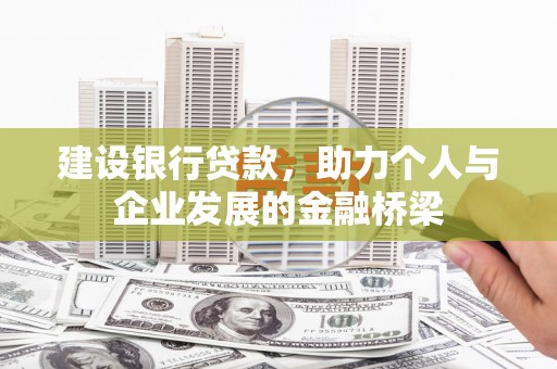 阜新建设银行贷款，助力个人与企业发展的金融桥梁